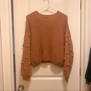 blush colored sweater
